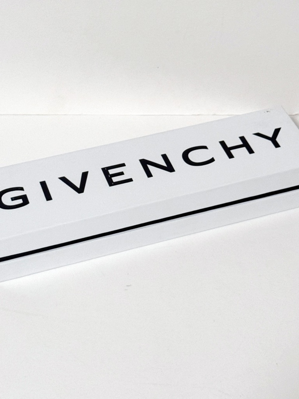 Givenchy Watch and Jewelry Box White Black 10.5” x 3” (Empty)